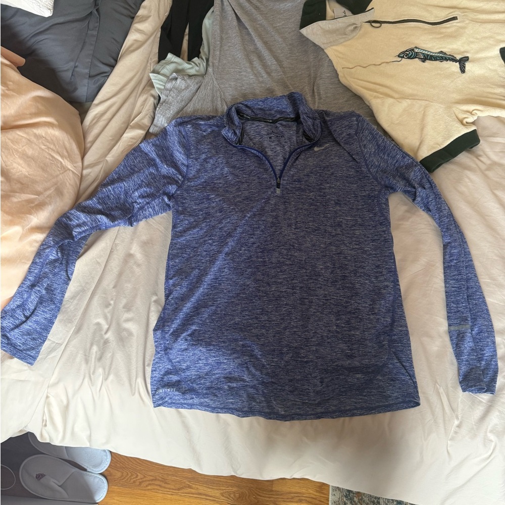 Nike Blue dri fit Quarter-Zip